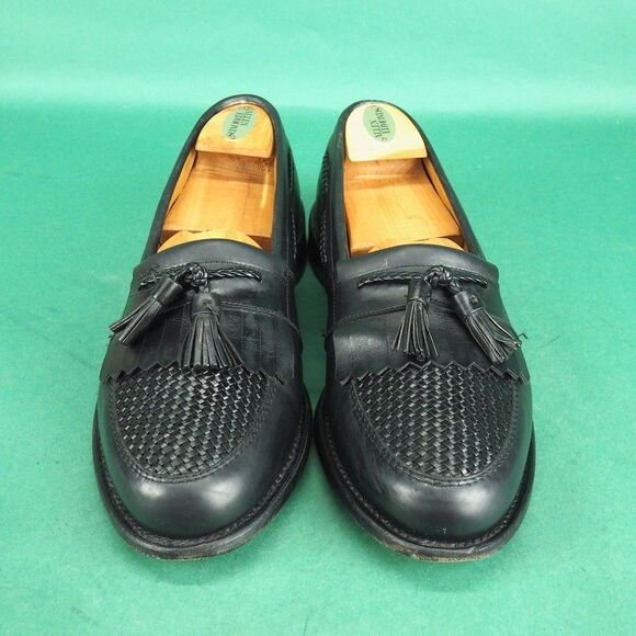 Allen Edmonds Cody Woven Black Leather Tassel Loafer Kiltie Men Size 11 C Narrow main image 6